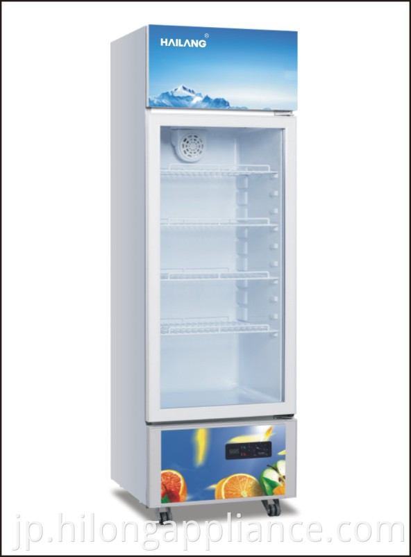 Single Door Upright Display Refrigerator